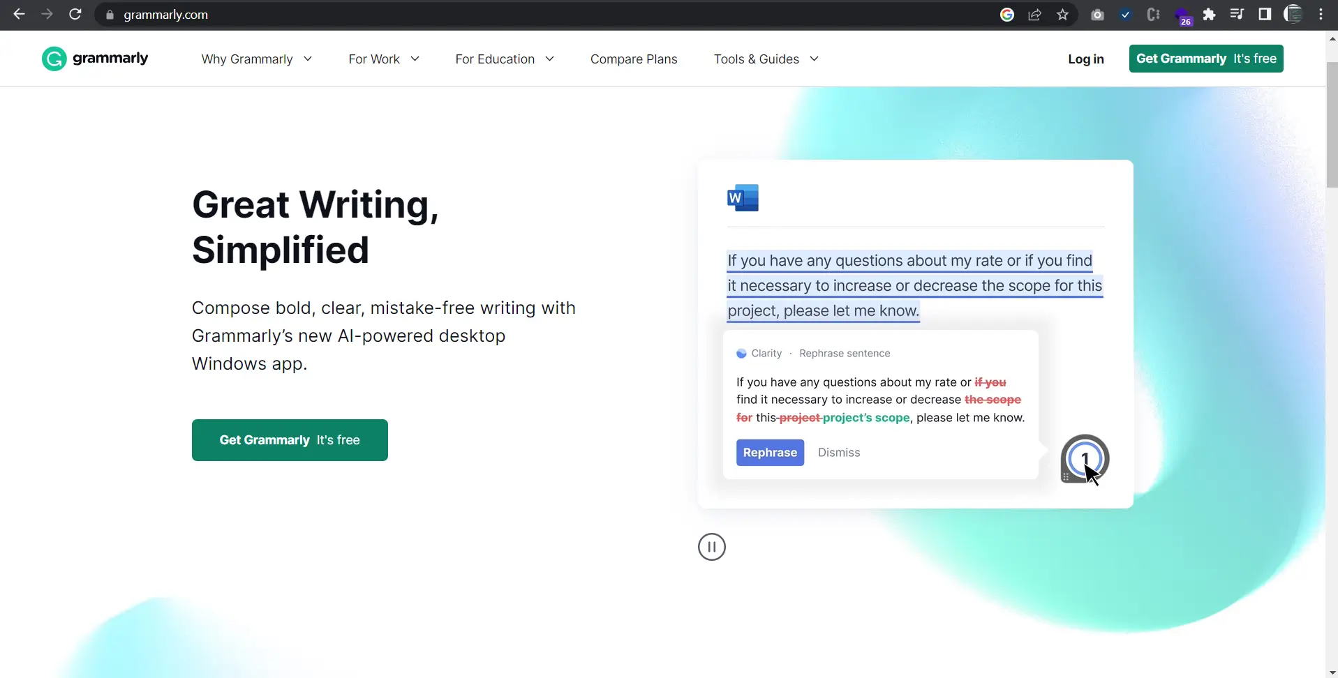 Grammarly is a sophisticated and user-friendly online writing tool that provides real-time grammar, spelling, punctuation, and style suggestions