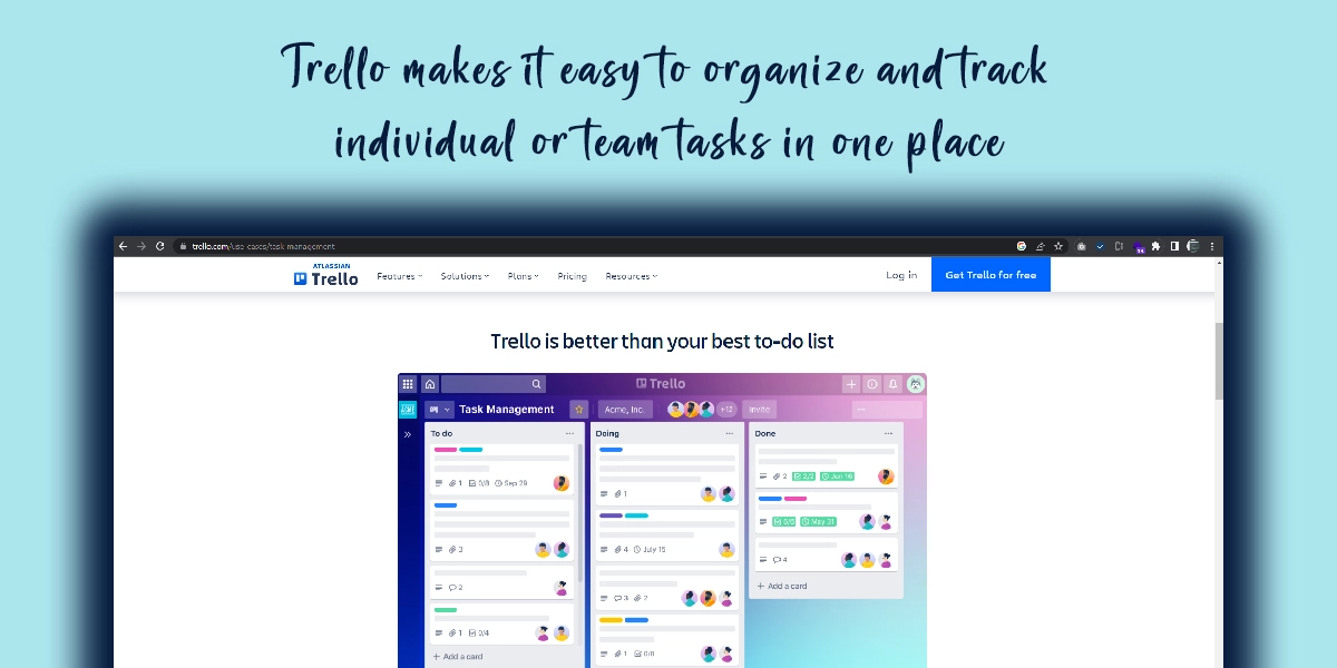 Trello is a popular web-based project management tool that offers a user-friendly and intuitive interface for individuals and teams to organize and collaborate on various tasks and projects