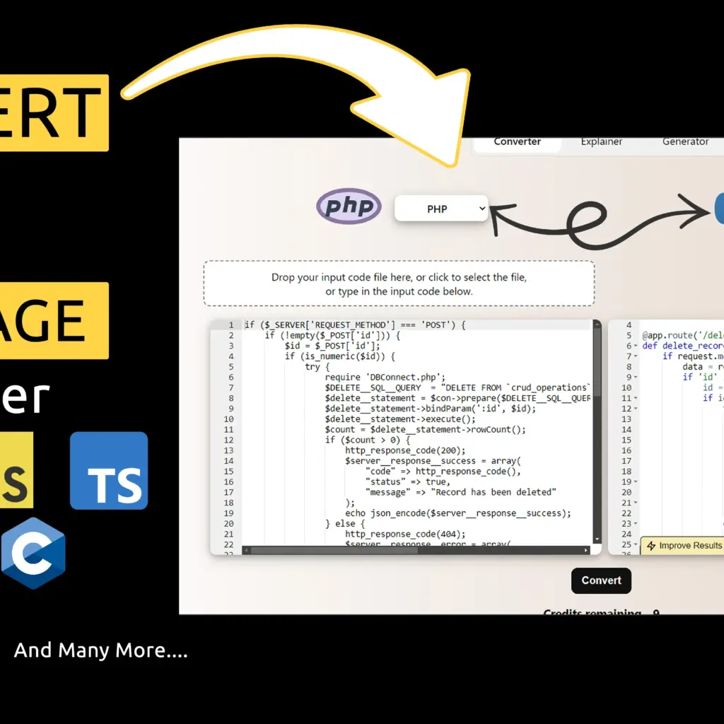 AI Tool to Convert Code Between Different Programming Languages ...